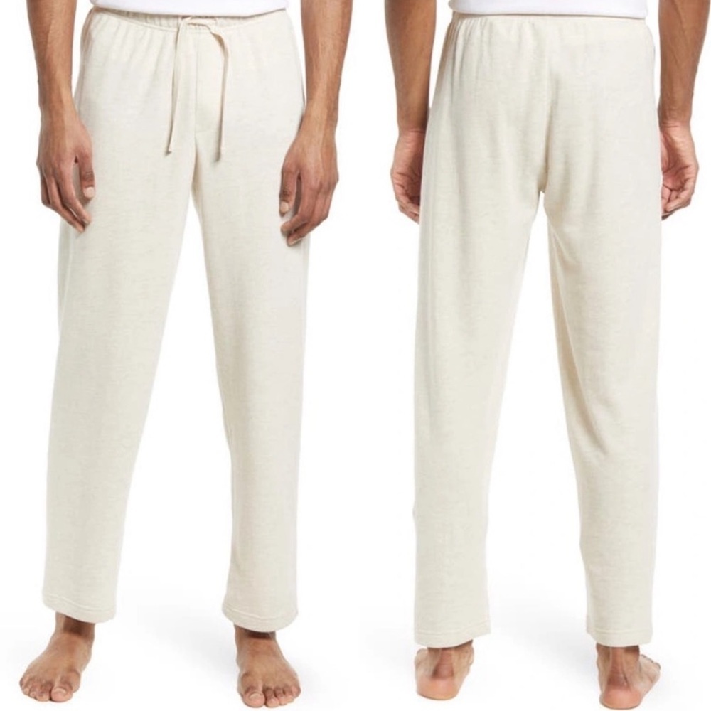 NEW Nordstrom Soft Terry Pants Heather Beige Size 2XL Mens 2022 Loungewear Pant